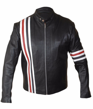 Easy Rider Peter Fonda Captain America Leather Jacket | Feather Skin