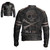 Biker Vintage Distressed Genuine Leather Jacket Skull Embossed Logo at back
