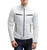 CLEARANCE: Men's Biker Style Motorbike White Genuine Leather Jacket BK003 FRONT IMAGE