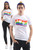 Rainbow Printed White T-Shirt