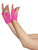 Pink Fingerless Short Fishnet Gloves