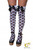 Queen Of Hearts Stockings With Black Bow