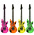 Inflatable Guitar 106cm in 4 Assorted Colours