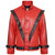 Michael Jackson Thriller Genuine Leather Jacket in Red front