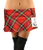 Women's  Red Tartan Skirt (9 Inches)