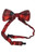 Red Satin Tartan Bow Tie