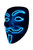Light Up White Vendetta Mask With Blue Colour Light