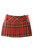 CL Women's  Full Pleated Red Tartan Skirt (9 Inches)