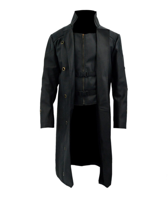 Adam Jensen Deus Ex Human Revolution Adam Jensen Black Trench Coat ...