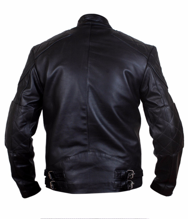 David Beckham Real Leather Black Jacket | Feather Skin