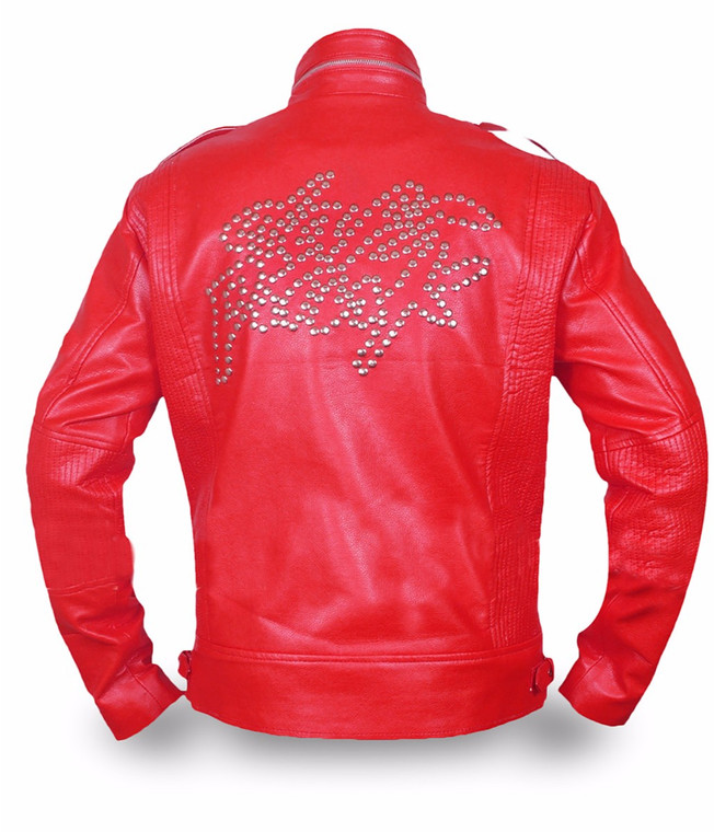 Daft Punk Red Faux Leather Jacket 1
