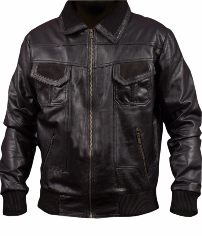 American Bomber Leather Jacket 1