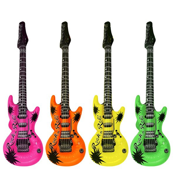 Inflatable Guitar 106cm in 4 Assorted Colours
