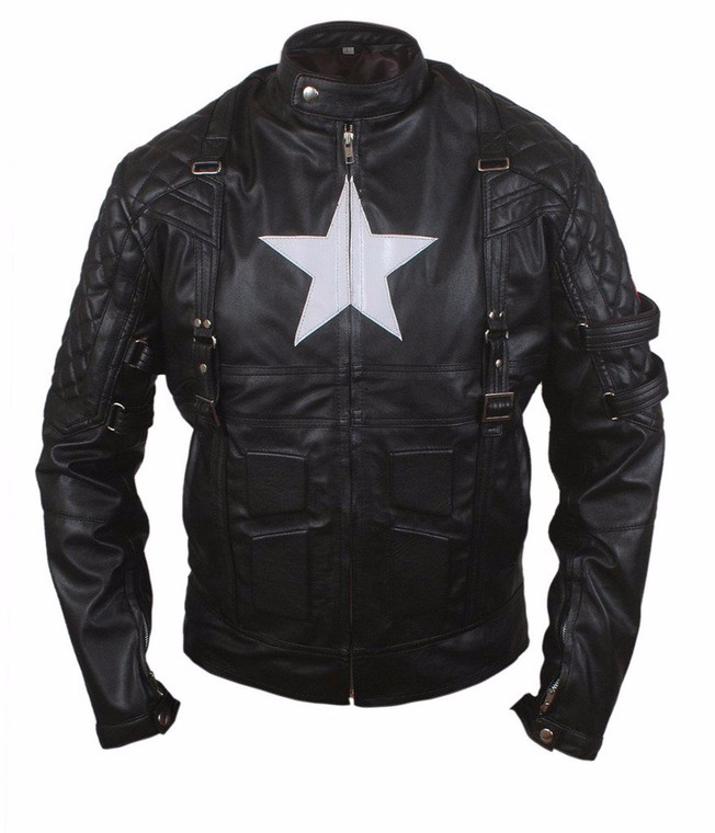 2015 New Age Captain Star Shield Genuine Leather Jacket 1