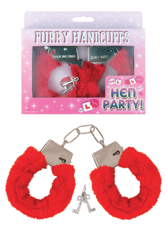 Red Fur Handcuffs