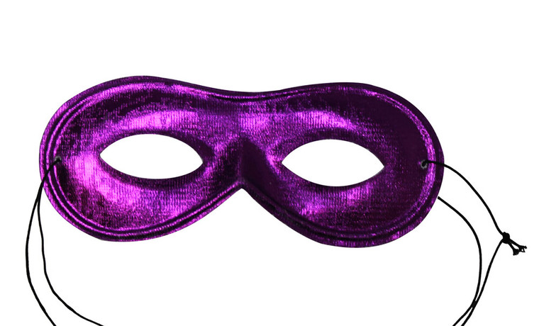Purple Domino Shape Cloth Eye Mask