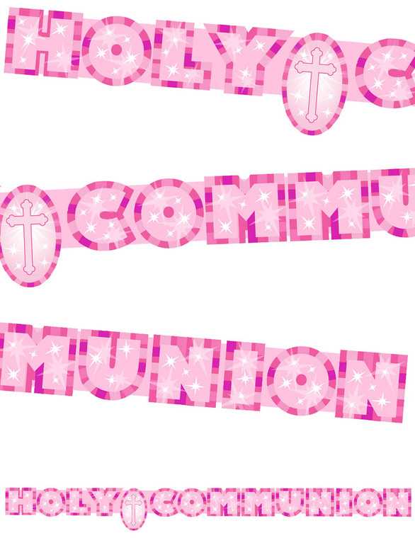 Communion Banner Pink