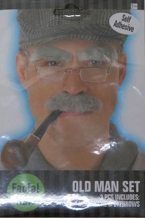 Old Man Mustache and Eyebrows Set