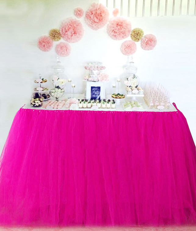 Pink Table Tutu Skirt