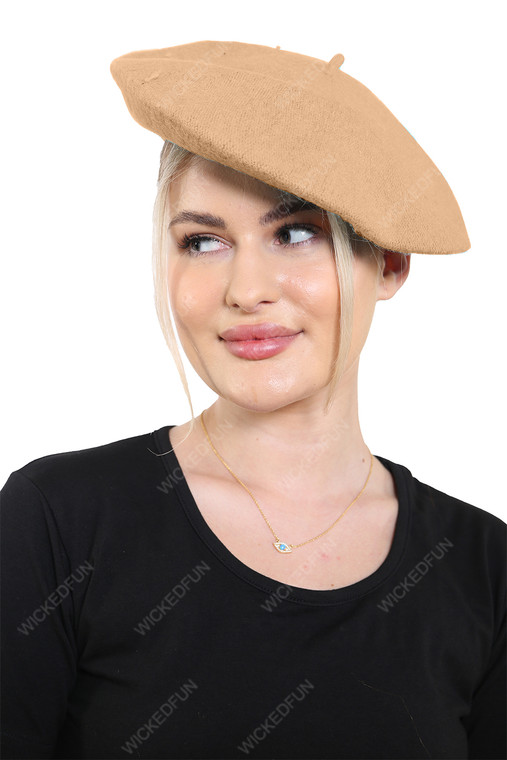 Camel Beret Hat