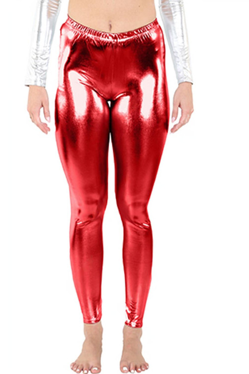 Adult Luxury Gold Shiny Metallic Leggings