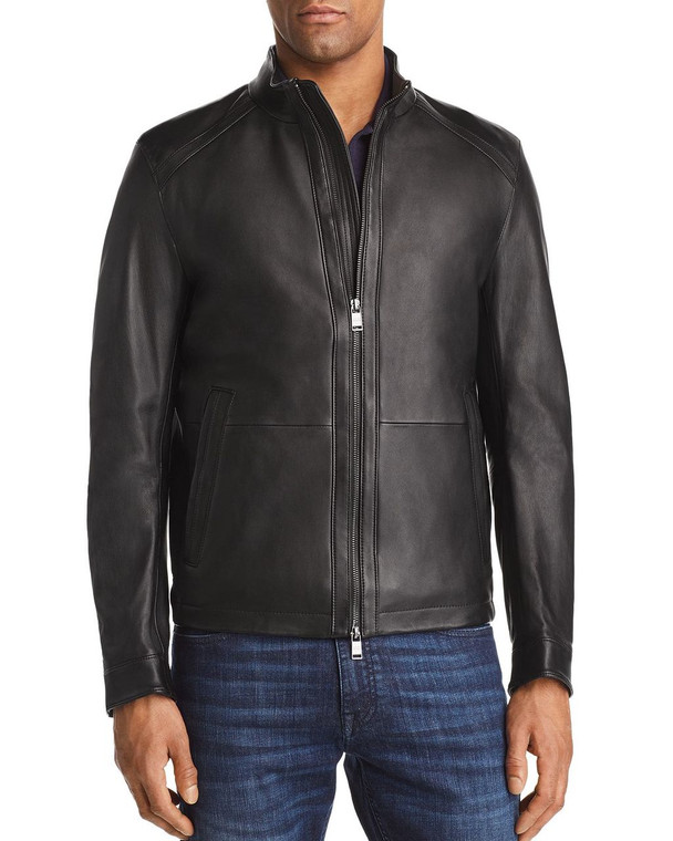 Men's Fashion Genuine Leather Jacket FSH090