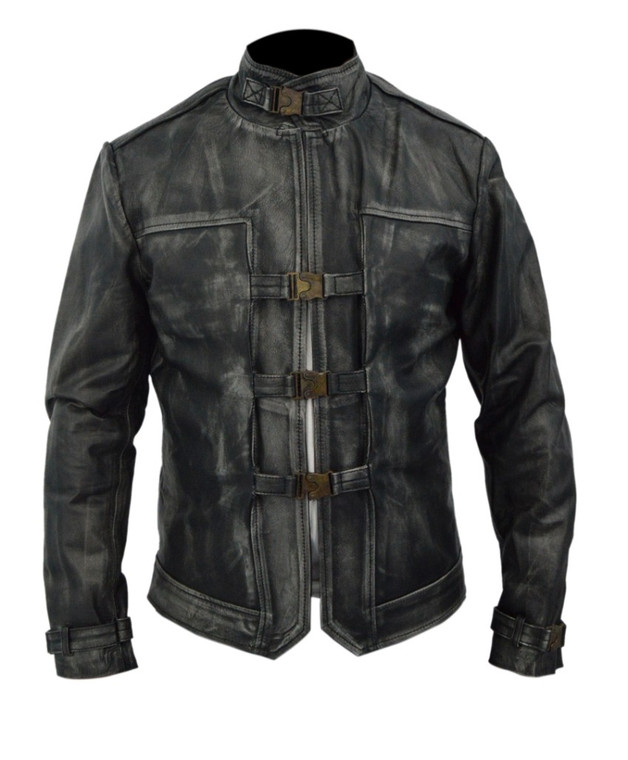 Dishonored Death Of Outsider Genuine Distressed Leather Jacket Black