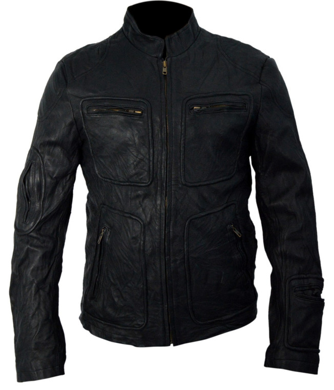 Chris Pine James T Kirk Star Trek Genuine Leather Jacket Black