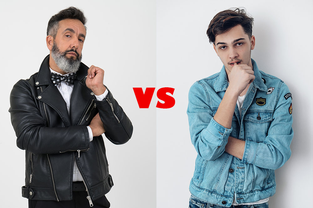 cicatriz importante vanidad Denim vs Leather Jackets - Feather Skin