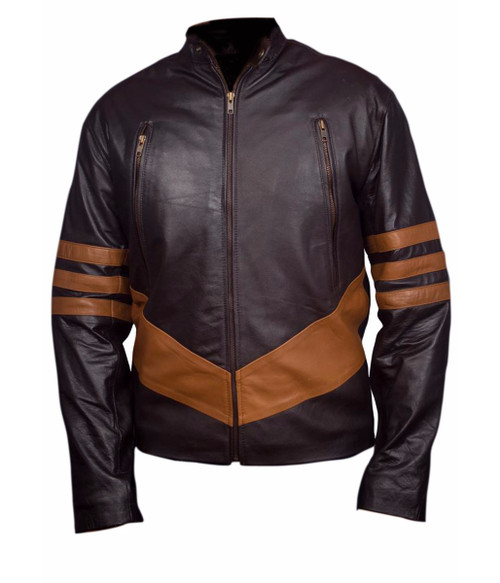 X-Men Wolverine Leather Jacket | Feather Skin