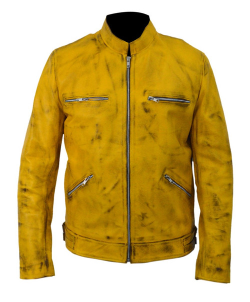 Dirk Gently Holistic Yellow Jacket from Feather Skin