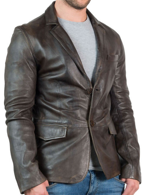Blazer Distressed Jacket FS43 - Feather skin - Modalova