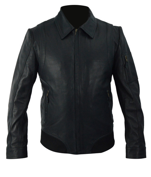 Kid's Faster The Rock Dwayne Johnson Leather Jacket from Feather Skin