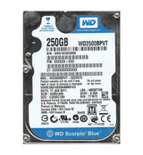 WD2500BPVT-22ZEST0 - Western Digital Scorpio Blue 250GB 5400RPM SATA 3Gb/s 8MB Cache RoHS 2.5-Inch Hard Drive