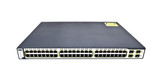 WS-C3750-48PS-S-RF - Cisco Catalyst 3750 Layer3 Managed PoE+ Fast Ethernet Switch (48 RJ-45 + 4 SFP Ports)