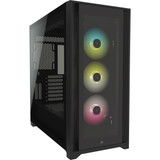 CC-9011212-WW - Corsair RGB Tempered Glass Mid-Tower ATX PC Smart Case (Black) for iCUE 5000X