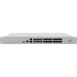 MX250-HW - Cisco Meraki MX250 8 x SFP Ports + 2 x SFP mini-GBIC Port 1U Rack-mountable Cloud Managed Network Security Firewall