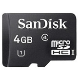 SDSDQAB-004G - SanDisk 4GB Class 4 microSDHC UDH-1 Flash Memory Card