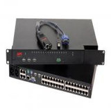 69Y6010 - IBM 8 x Ports RJ-45 + 1 x Port VGA 15-Pin 1U Rack-Mountable Console KVM Switch