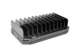U280-010-ST - Tripp Lite 96-Watts 12V 8A 10-Ports USB Charging Station with Adjustable for Smartphone/Tablet