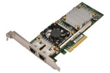 W1GCR - Dell Broadcom 57810S 2 x Ports 10GBase-T PCI Express 2.0 x8 Converged Network Adapter Card