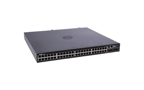 S3148P - Dell S3100 Switch, 48 PoE+ 1GBase-T Ports + 2 SFP+ + 2 SFP Combo, Layer 3 Managed, Rack-Mountable