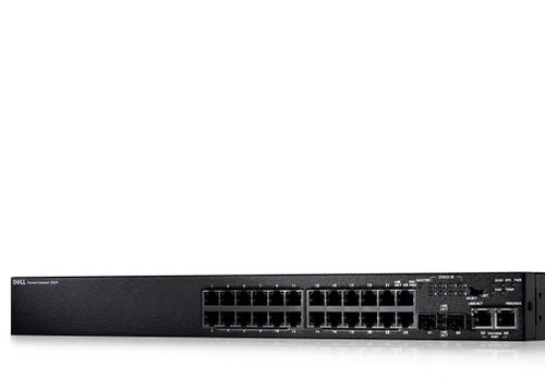 PC3524P - Dell 24-Port PoE 10/100Base-T Managed Stackable Fast Ethernet Switch with 2 Shared SFP Ports Rack-Mountable