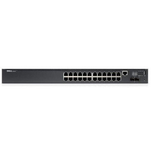 N2024 - Dell PowerConnect 24 x Ports 1000Base-T + 2 x SFP+ Ports Layer 3 Managed 1U Rack-mountable Gigabit Ethernet Network Switch