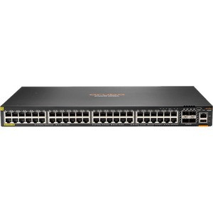 JL728A - HPE Aruba 6200F Switch, 48 PoE+ Ports, 4 SFP+ Ports, Layer 3 Managed, 1U Rack-Mountable, Stackable