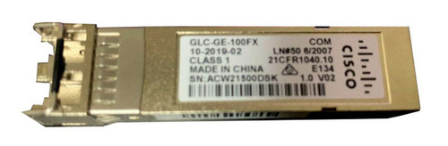 10-2019-02 - Cisco 100BASE-FX SFP 1310-nm Transceiver Module