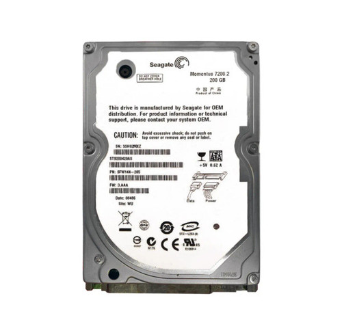 ST9200420AS - Seagate Momentus 7200.2 Series 200GB 7200RPM SATA 3Gb/s 16MB Cache CE 2.5-Inch Hard Drive