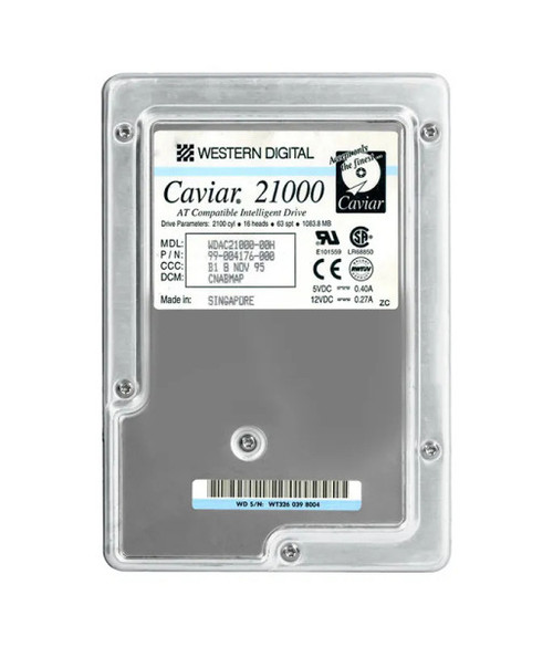 WDAC21000 - Western Digital Caviar 1GB 5200RPM EIDE 128KB Cache 3.5-Inch Hard Drive