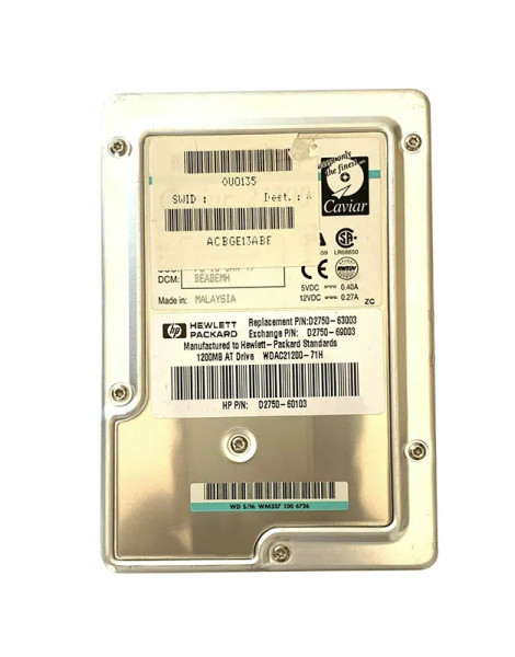 WDAC21200-71H - Western Digital Caviar 1.2GB 5200RPM EIDE 128KB Cache 3.5-Inch Hard Drive