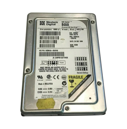 WD84AA - Western Digital Caviar 8.4GB 5400RPM EIDE 2MB Cache CE 3.5-Inch Hard Drive
